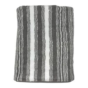 Lauren Ralph Lauren Sanders Pewter Striped Bath Towel NWT